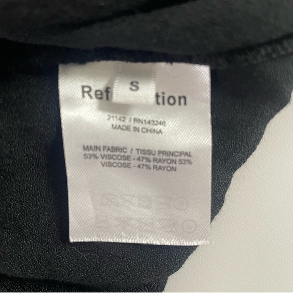 Reformation black full wrap skirt solid black 20142 - Picture 6 of 8